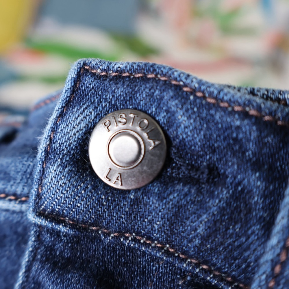 Pistola Dark and Light Blue Denim Jeans